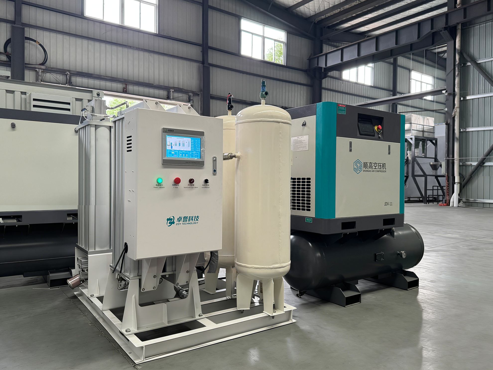 卓誉5立方医用分子筛中心制氧系统